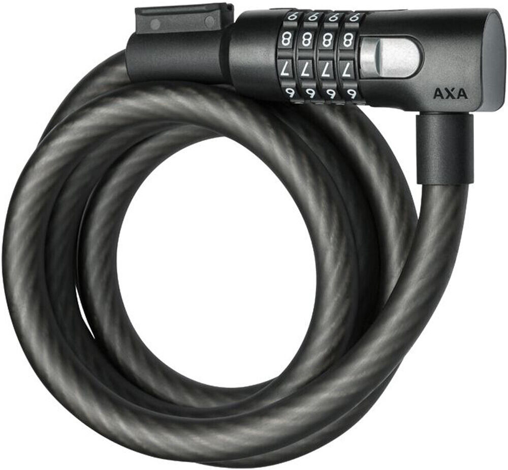 Axa cable resolute c15 combi 180 cm x 15 mm candado bicicleta Negro (UNICA)