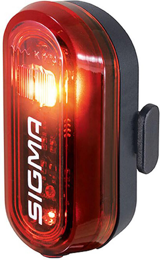 luz trasera sigma curve a pila luz trasera bicicleta Negro (UNICA)