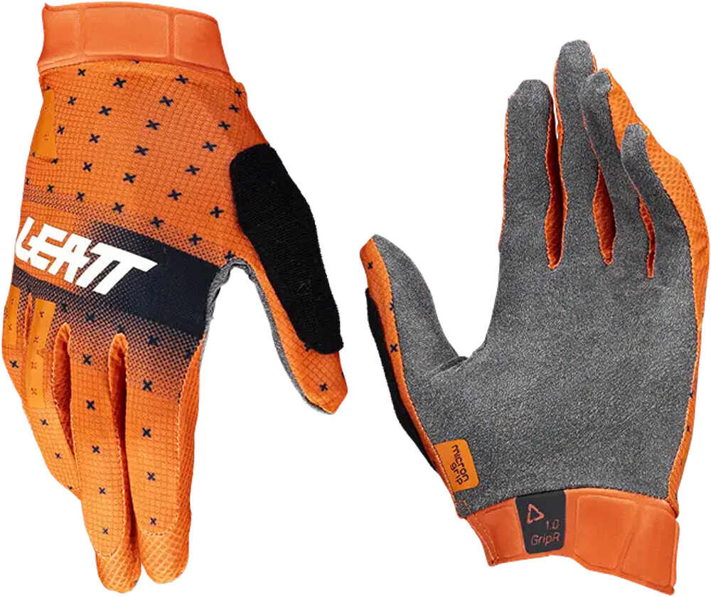 Leatt mtb 10 gripr glow guantes largos ciclismo Naranja (M)