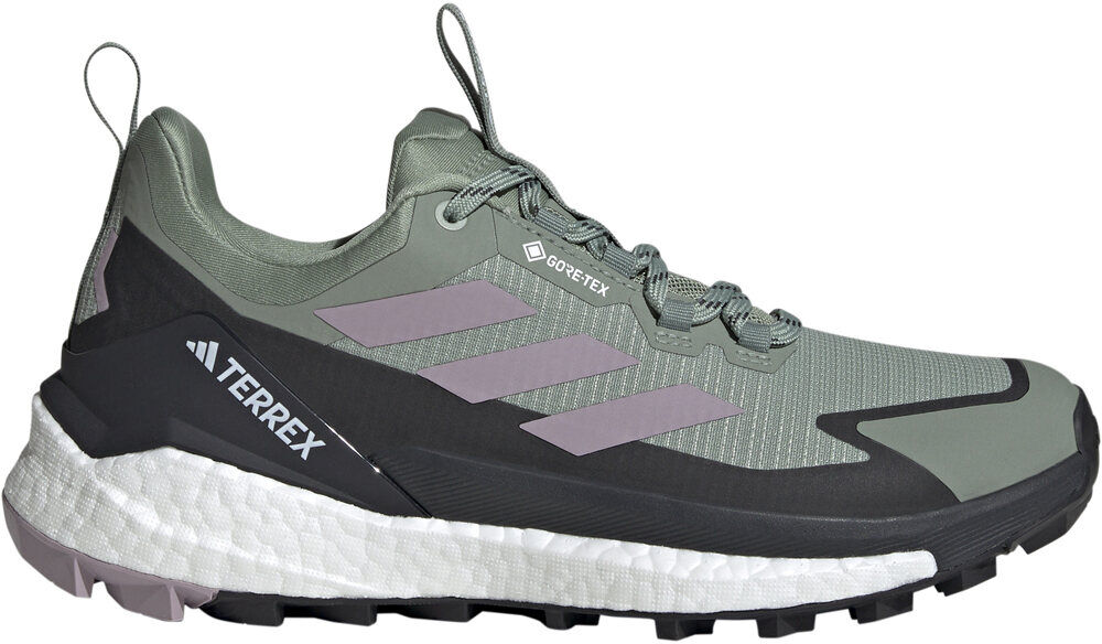 Adidas terrex free hiker 2 low gore-tex zapatilla trekking mujer Verde (5)