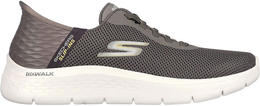 Skechers go walk flex zapatilla cross training hombre Marron (44)