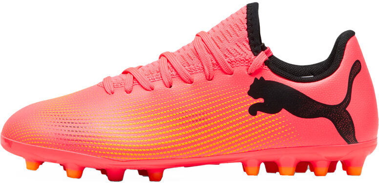 Puma future 7 play mg botas de futbol niño cesped artificial Naranja (13)