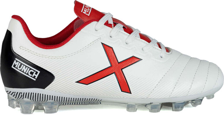 Munich arenga botas de futbol niño cesped artificial Blanco (35)