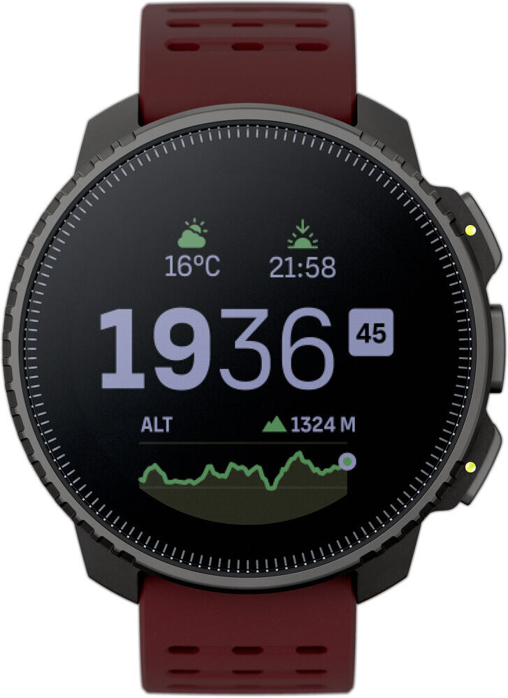 Suunto vertical black ruby pulsómetros con gps Negro (UNICA)