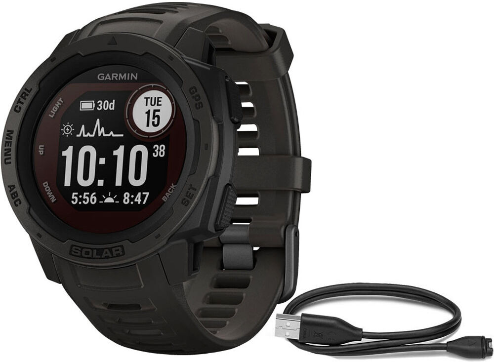 Garmin Pulsómetros con gps instinct solar grafito