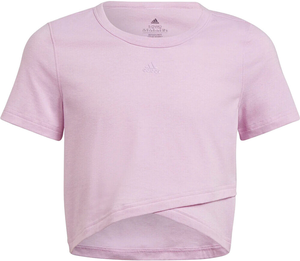 Adidas yoga crop camiseta manga corta niña Rosa (152)