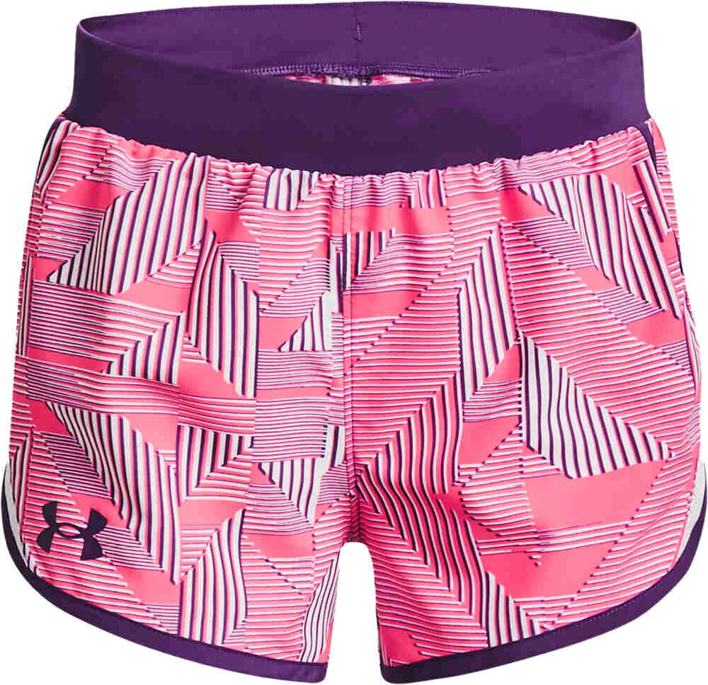 Under Armour fly by printed pantaloneta técnica niño Rosa (L)