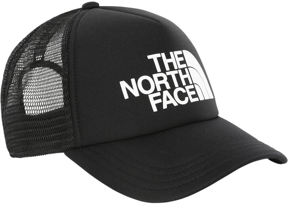 The North Face logo trucker visera lona Negro (UNICA)