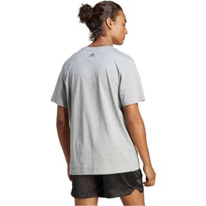 Adidas essentials single big logo camiseta manga corta hombre Gris (M)