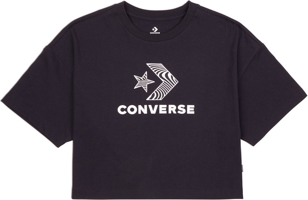 Converse star chevron tee camiseta manga corta mujer Negro (L)