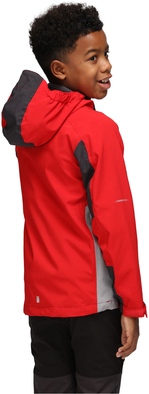 Regatta highton jk iii chaqueta impermeable niño Rojo (5-6)