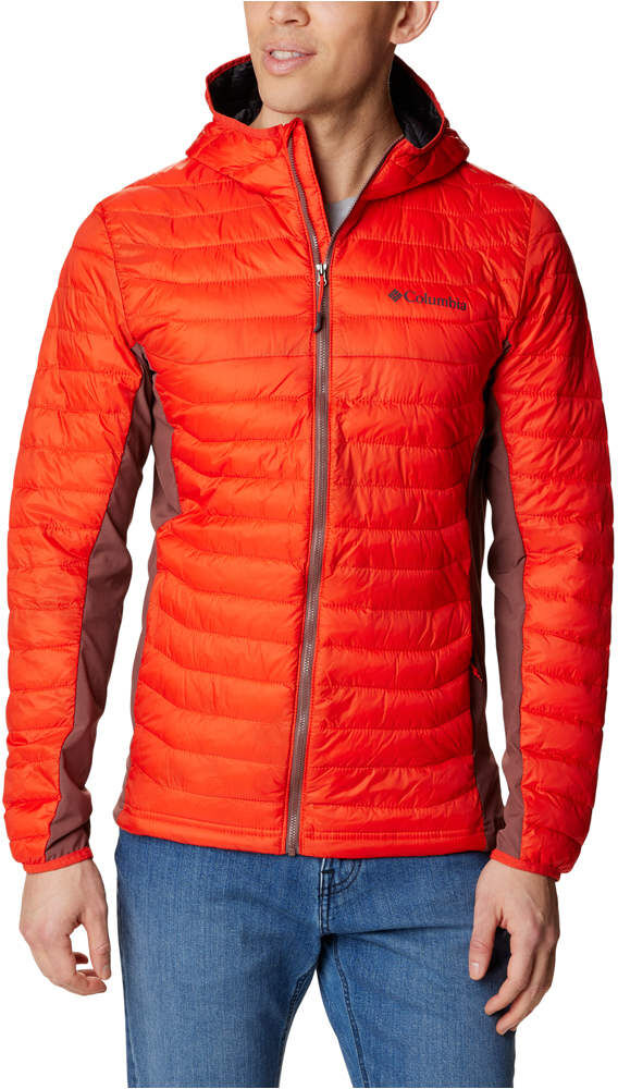 Columbia powder pass chaqueta outdoor hombre Rojo (XL)