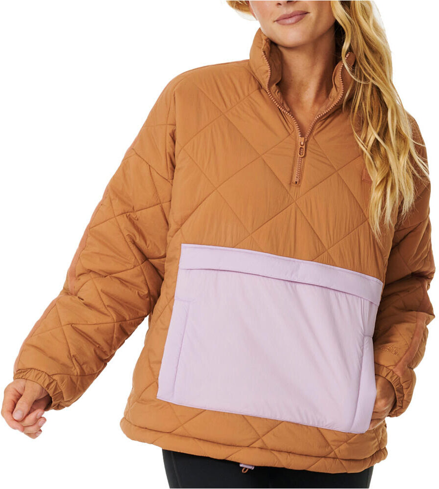 Rip Curl anti-series pack anorak chaquetas mujer Marron (S)