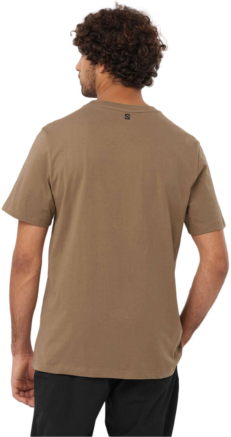 Salomon logo perf camiseta montaña manga corta hombre Marron