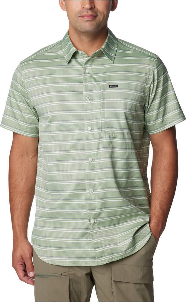 Columbia silver ridge utility lite camisa montaña manga corta hombre Verde (M)