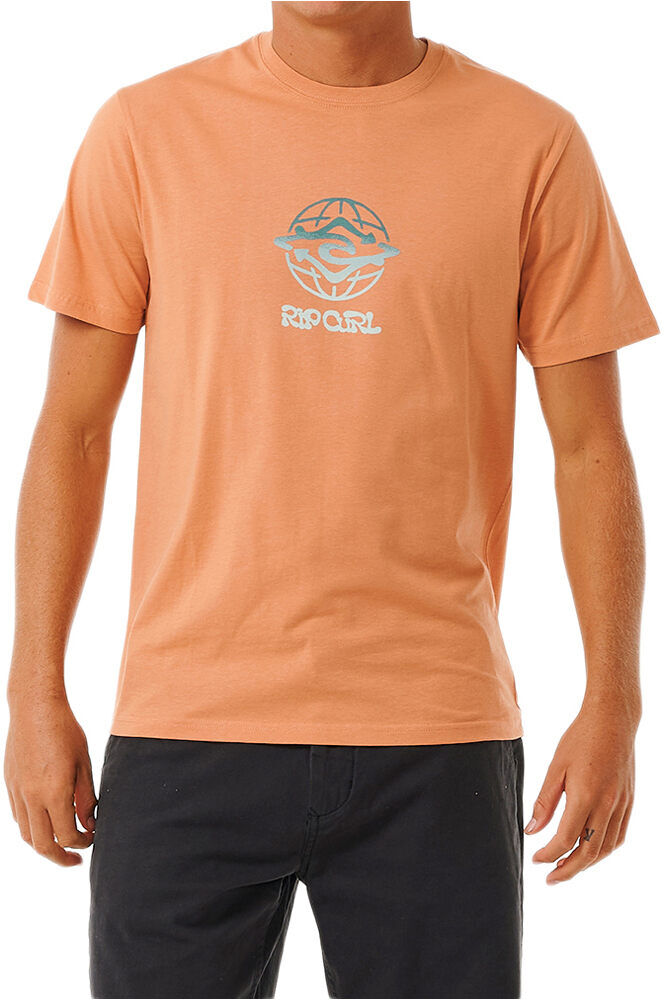 Rip Curl swc globe camiseta manga corta hombre Naranja (L)