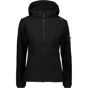 Cmp woman jacket zip hood chaqueta softshell mujer Negro (34)