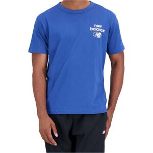 New Balance essentials reimagined cotton short sleeve camiseta manga corta hombre Azul (XL)