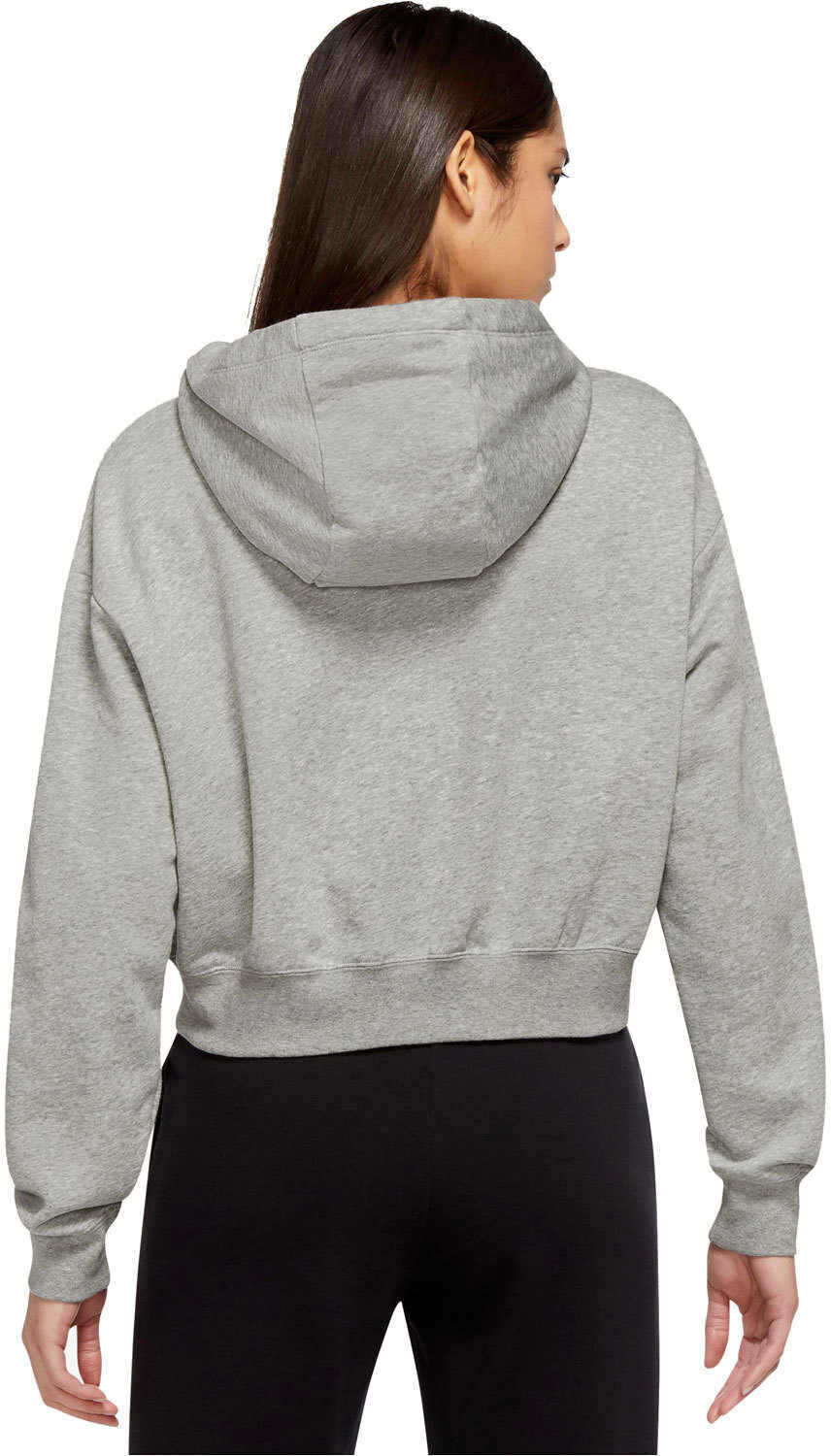 Nike sportswear club fleece gx crop gris sudadera mujer Gris (M)