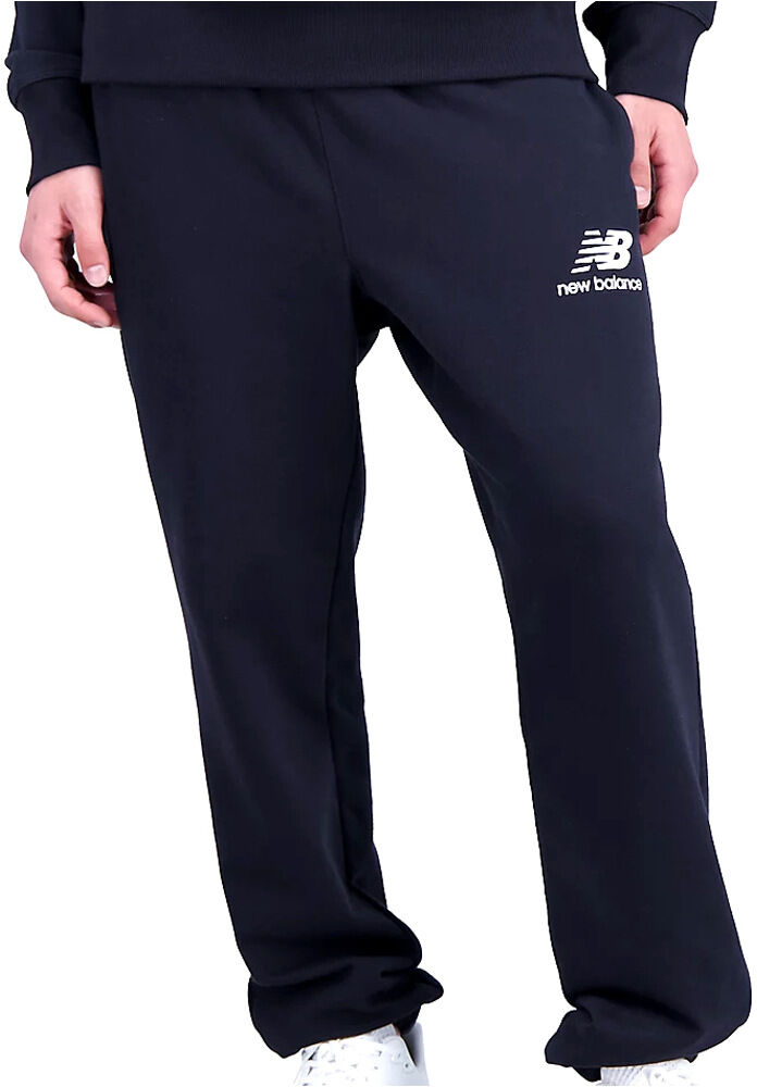 New Balance essentials stacked logo ft pantalón hombre Negro (XL)