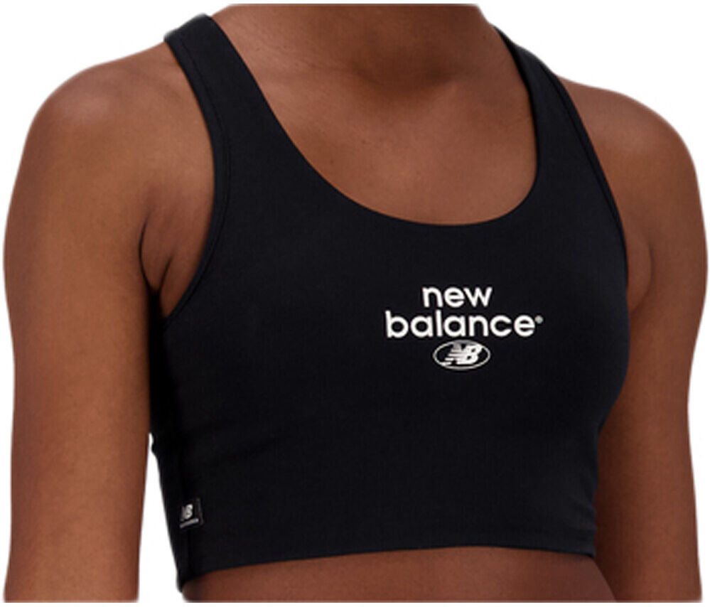 New Balance essentials reimagined cotton camiseta tirantes mujer Negro (S)