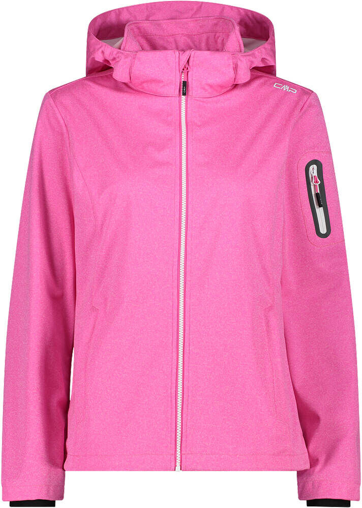 Cmp woman jacket zip hood chaqueta softshell mujer Rosa (48)