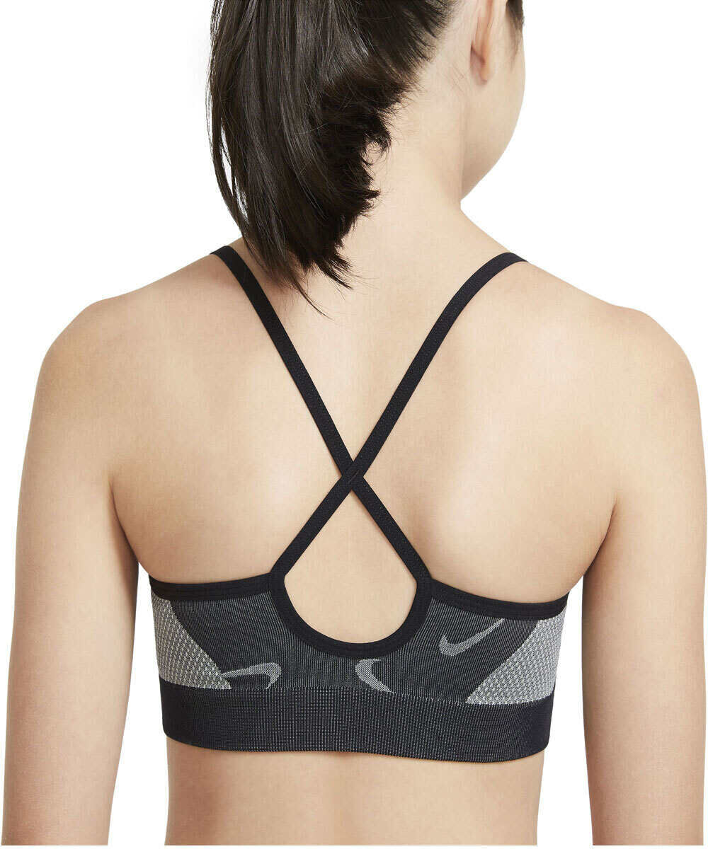 Nike indy seamless camiseta manga corta niña Negro (S)