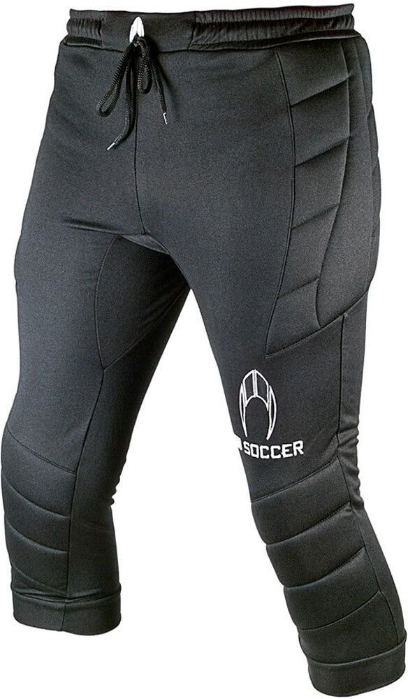 Ho Soccer 3/4 logo pantalón largo portero niño Negro (12)