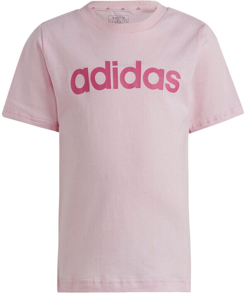 Adidas essentials lineage camiseta junior niña Rosa (122)