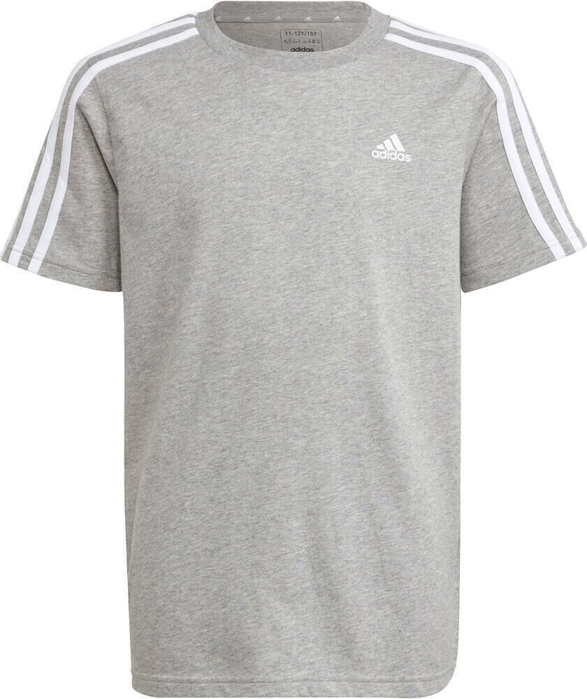 Adidas essentials cotton 3 bandas camiseta manga corta niño Gris (152)