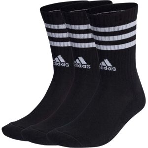 Adidas cushioned 3 bandas 3 pares calcetines deportivos Negro (S)