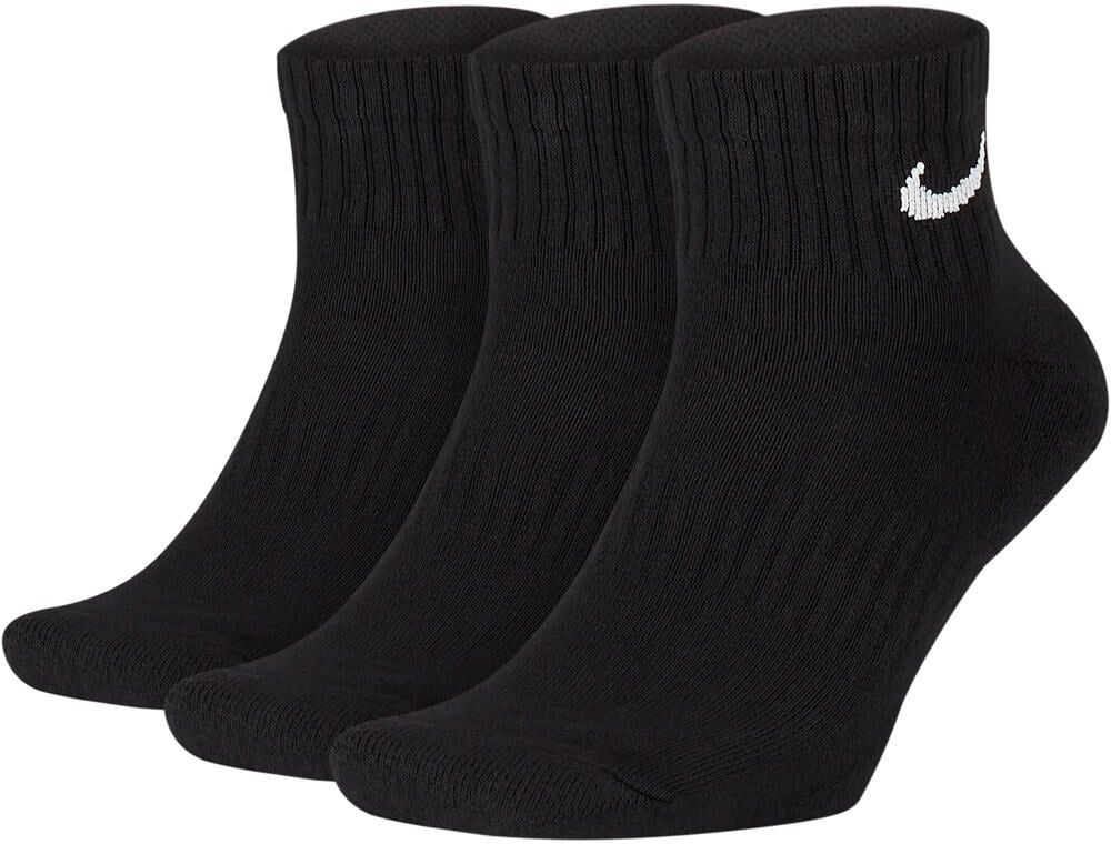 Nike everyday cushion 3p calcetines deportivos Negro (L)