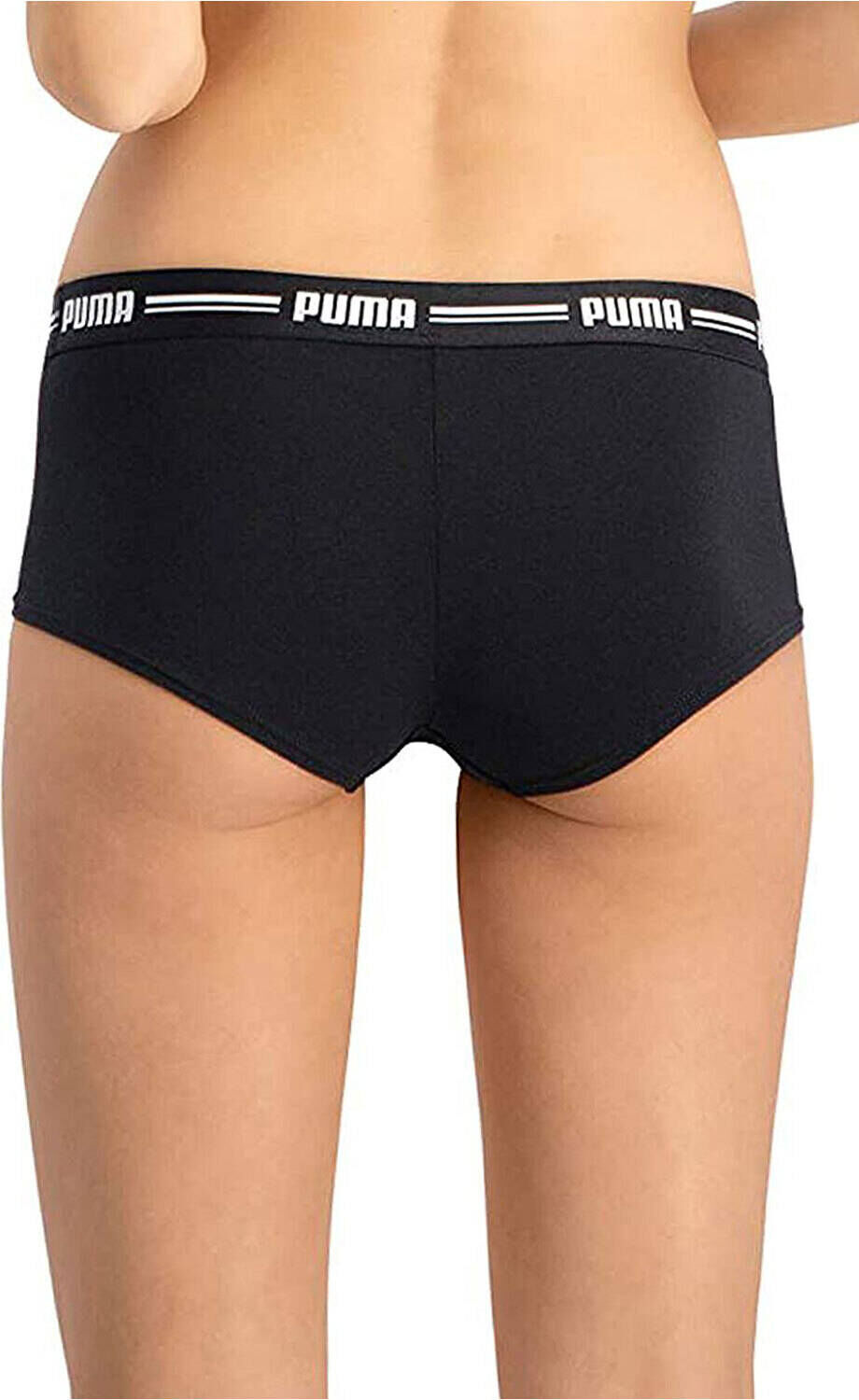 Puma mini short 2p jersey mujer Negro (XS)