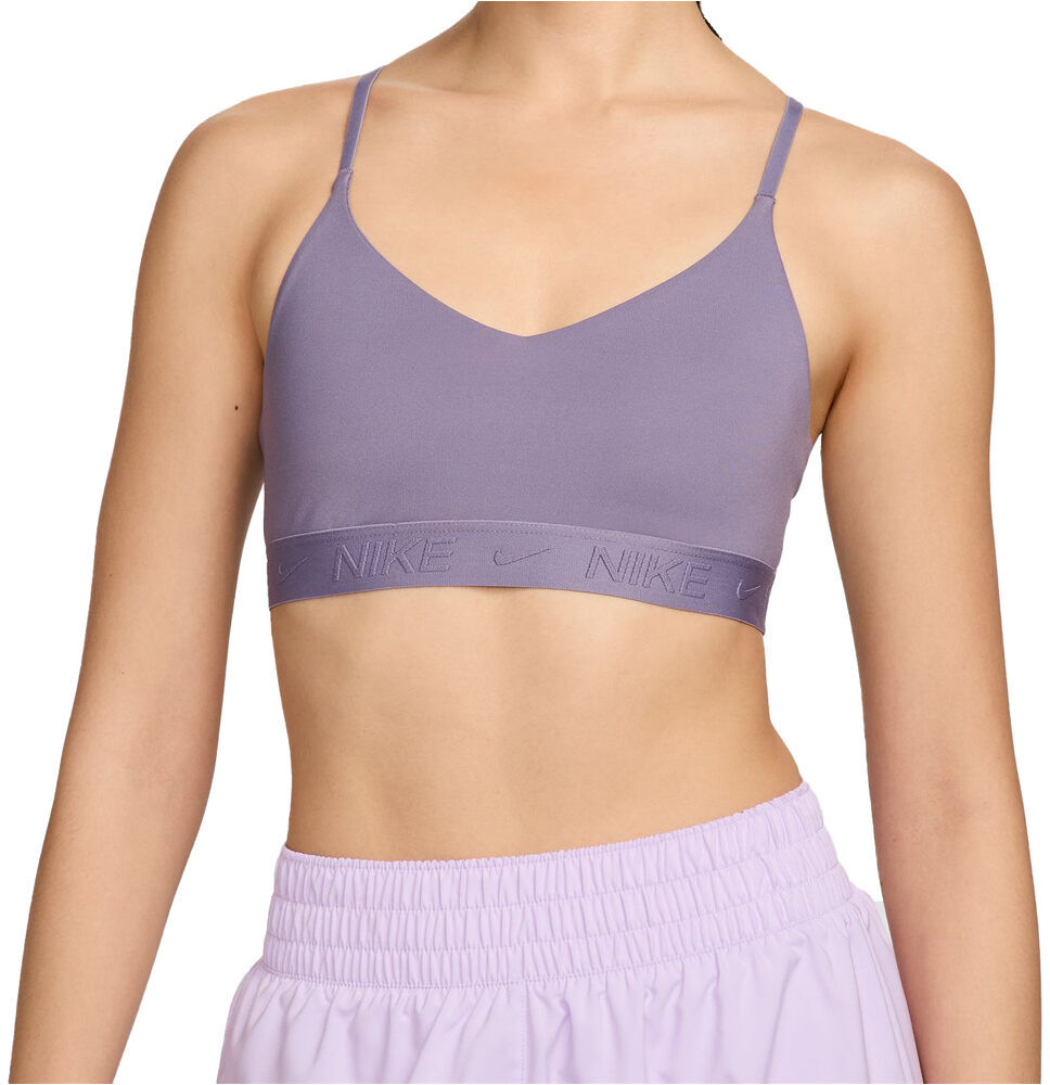 Nike dri-fit indy sujetadores deportivos Morado (S)