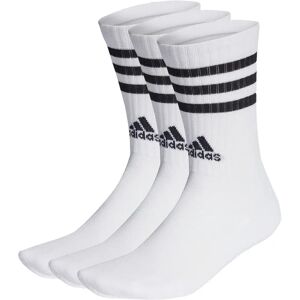 Adidas cushioned 3 bandas 3 pares calcetines deportivos Blanco (L)