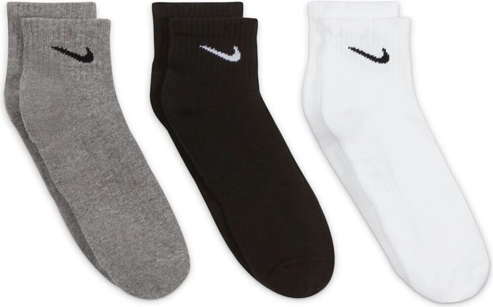 Nike everyday cushion 3p calcetines deportivos Gris (M)