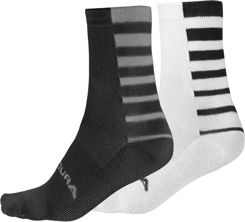 Endura stripe coolmax p2 calcetines ciclismo Negro (S-M)