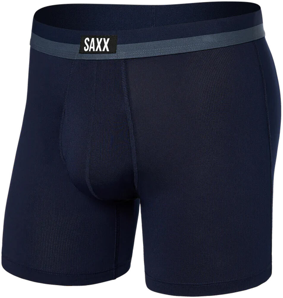 Saxx sport mesh boxer brief fly calzoncillo térmico Marino (XL)