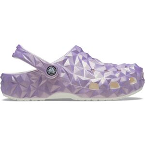 Crocs classic iridescent geo zueco mujer Blanco (7)