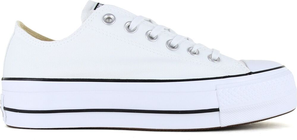 Converse chuck taylor all star platform canvas zapatilla moda mujer Blanco (6)