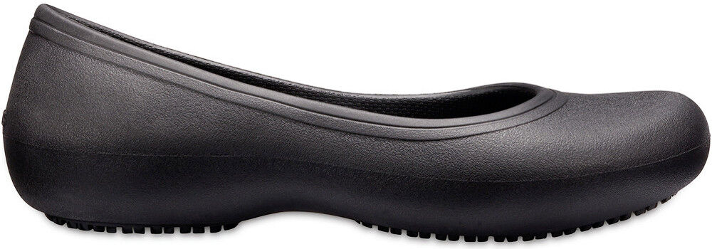 crocs at work flat zueco mujer Negro (9)