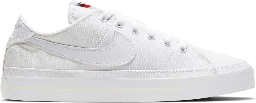 Nike court legacy canvas zapatilla moda mujer Blanco (7)