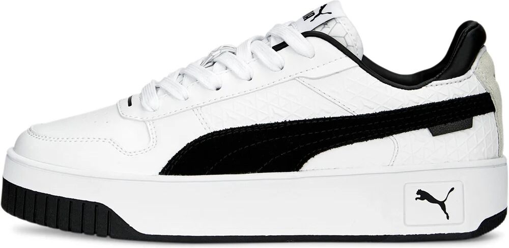 Puma carina street logo power zapatilla moda mujer Blanco (4,5)