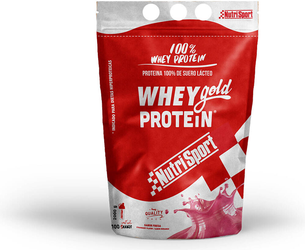 Nutrisport whey gold fresa 2kg proteínas  (UNICA)