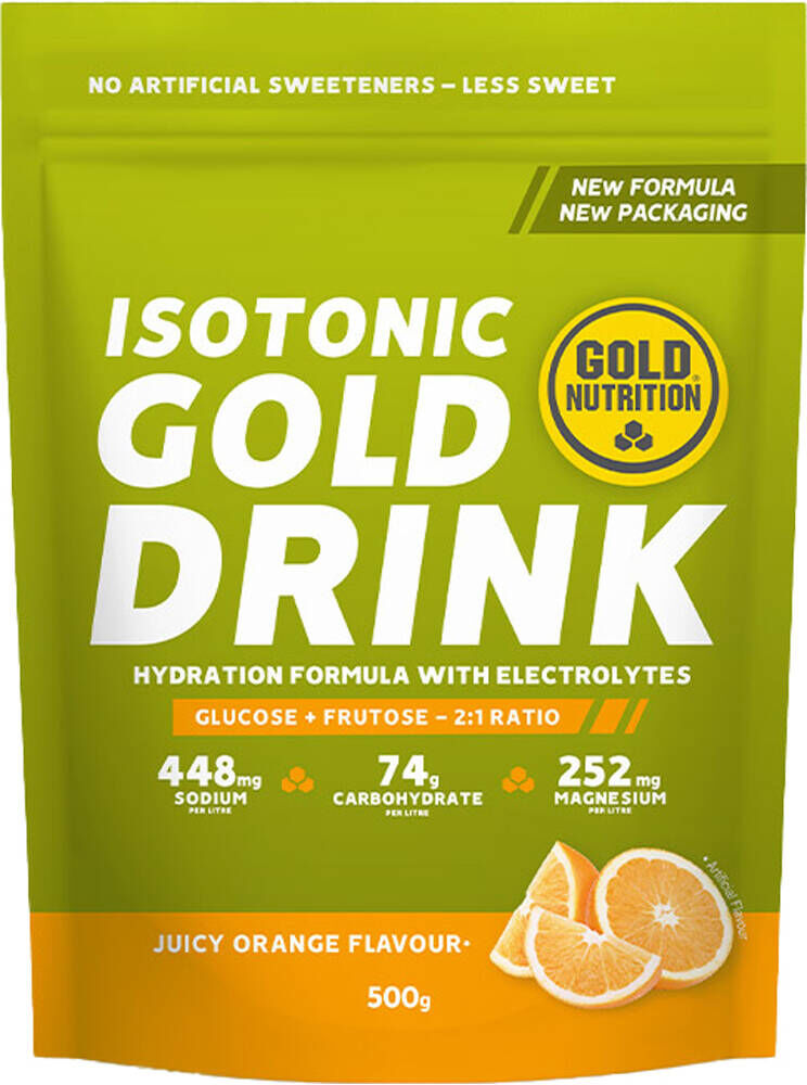 Gold Nutrition isotonic gold drink 500g hidratación Naranja (UNICA)