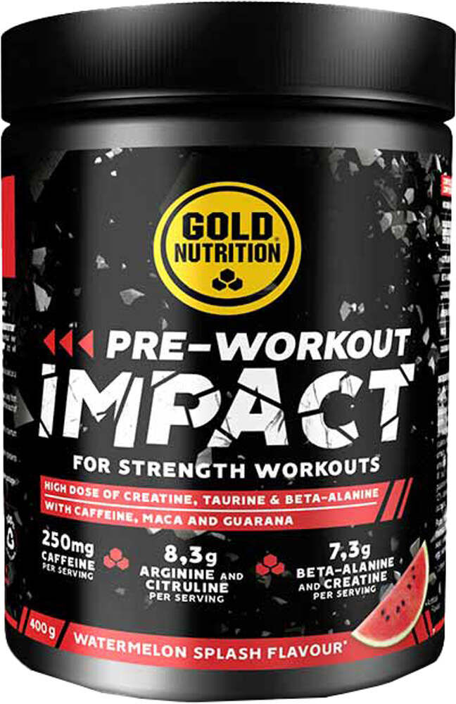 Gold Nutrition pre-workout impact  (UNICA)