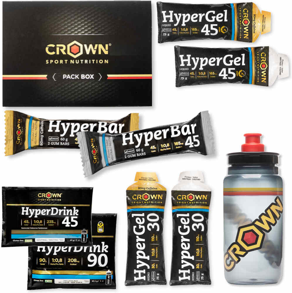 Crown Sport Nutrition pack hymper energy tester energía instantánea  (UNICA)