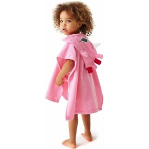 Regatta animal towel robe toallas playa infantil Rosa (1-3)