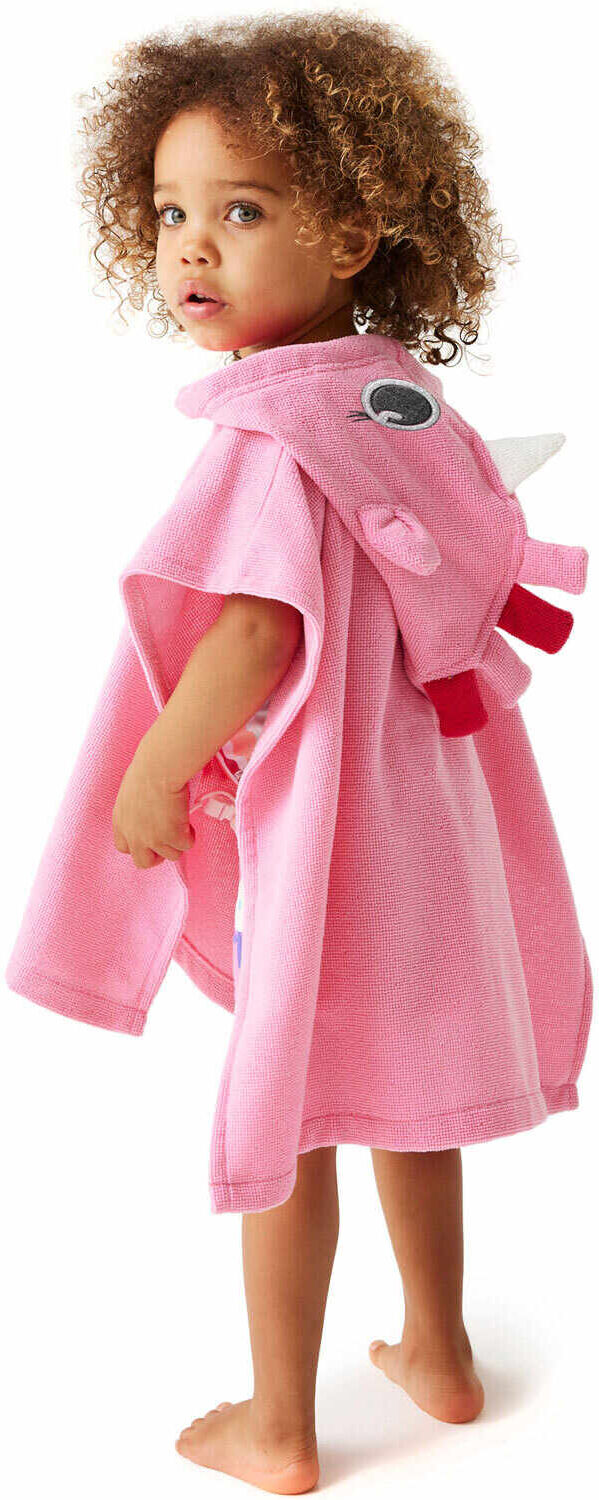 Regatta animal towel robe toallas playa infantil Rosa (1-3)