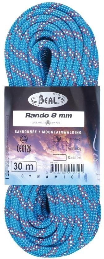 Beal rando 8mm 30m cuerda escalada Azul (UNICA)